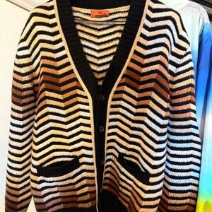 Striped Cardigan Sweater